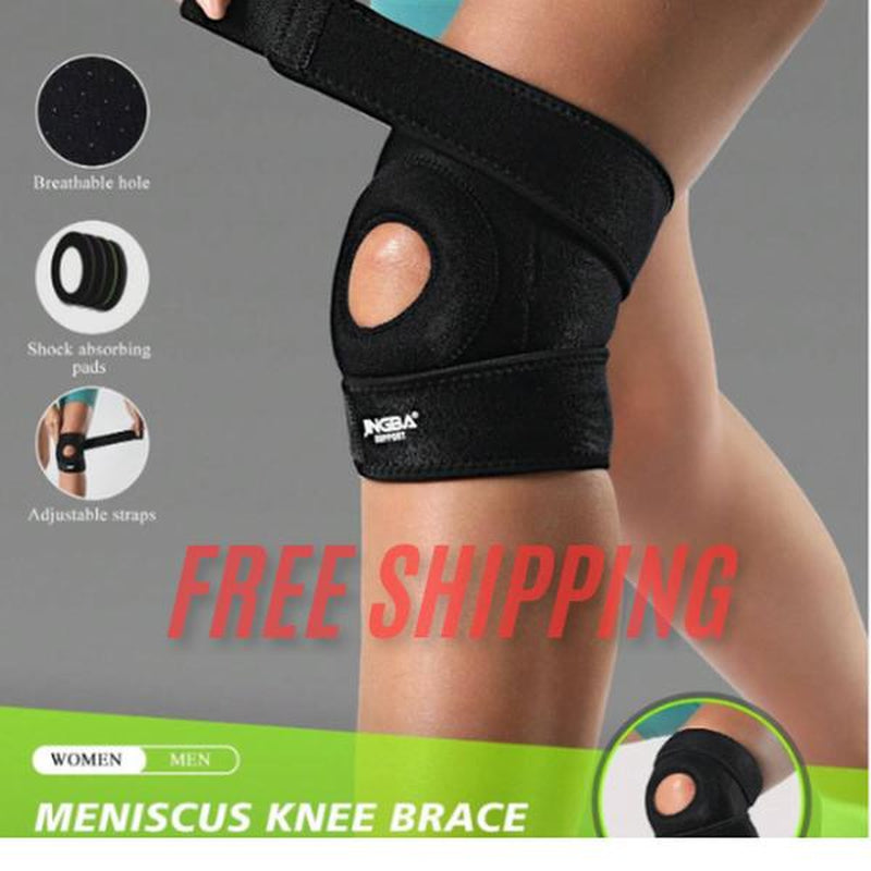 1 Piece Adjustable Knee Support Patellar Protection with Breathable Holes for Basketball Running Weightlifting