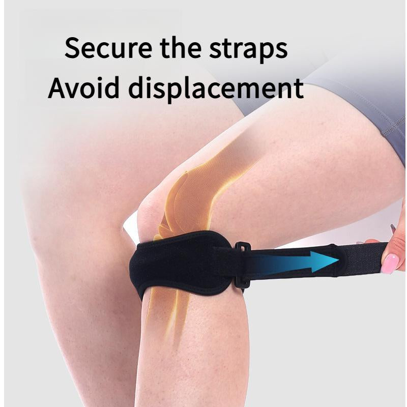 Patella Tendon Knee Strap 2 Pack, Knee Relief Support Brace Hiking, Soccer, Basketball, Running, Jumpers Knee, Tennis, Tendonitis, Volleyball & Squats