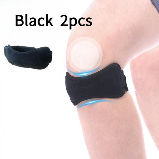 Patella Tendon Knee Strap 2 Pack, Knee Relief Support Brace Hiking, Soccer, Basketball, Running, Jumpers Knee, Tennis, Tendonitis, Volleyball & Squats